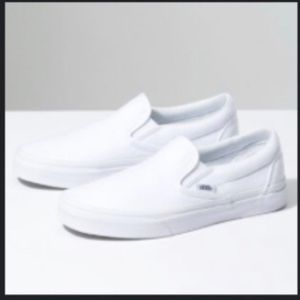 WORN ONCE White Vans